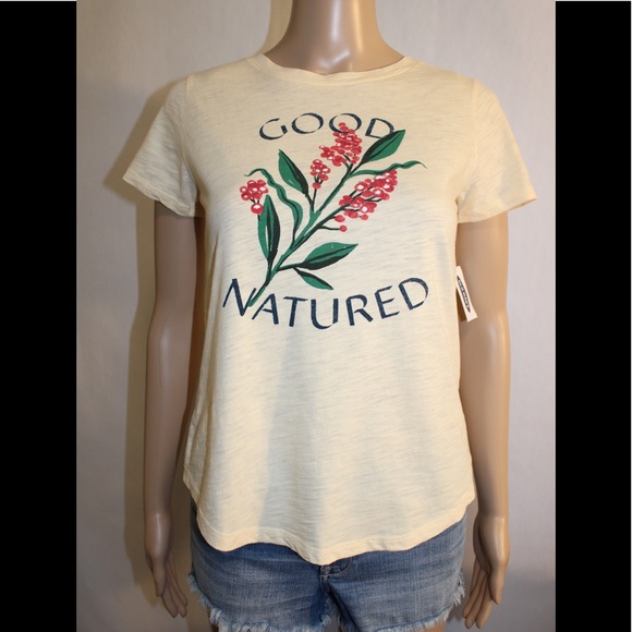 💚3/20$5/25💚OLD NAVY GOOD NATURED YELLOW TEE NWT - Picture 7 of 16